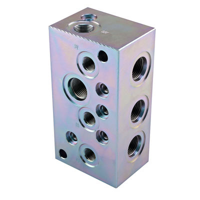40L 80L 120L przepływowy zawór hydrauliczny Manifold Block Aluminium Cast Ductile Iron Steel Valve