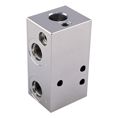 60L/min Blok zaworu hydraulicznego CNC, obróbka aluminium