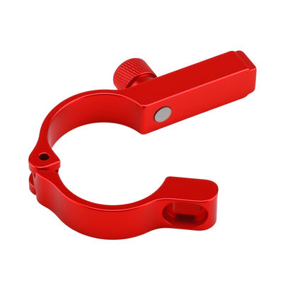 Aluminium stop Precision CNC Machining Parts Anodized Brass Red Copper OEM Turning Milling Service Cycle Seat Post Clamp